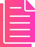 glyph Gradient Design vector