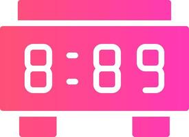 Digital Clock Creative Icon Design vector