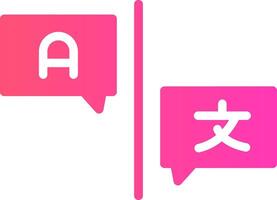 Language Barrier Creative Icon Design vector