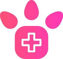 Veterinary Foot Creative Icon Design vector