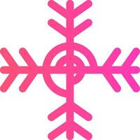 diseño de icono creativo de copo de nieve vector