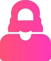 glyph Gradient Design vector