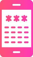 Pin Code Creative Icon Design vector