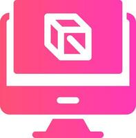 glyph Gradient Design vector