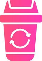 Trash Recycle Creative Icon Design vector