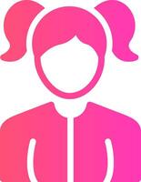 Girl Creative Icon Design vector