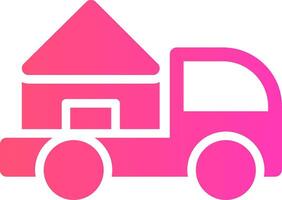 Moving Truck Creative Icon Design vector