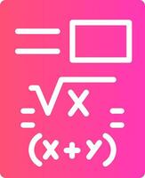 diseño de icono creativo de matemáticas vector