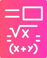 Maths Creative Icon Design vector