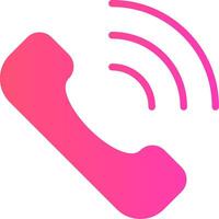 Phone Call Creative Icon Design vector