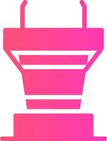 Podium Creative Icon Design vector