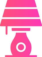 Table Lamp Creative Icon Design vector
