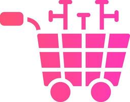 Shopping Cart Creative Icon Design vector