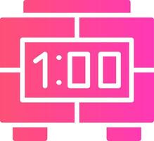 Digital Clock Creative Icon Design vector