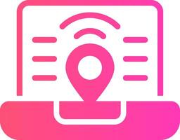 Digital Nomad Hub Creative Icon Design vector