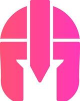 glyph Gradient Design vector