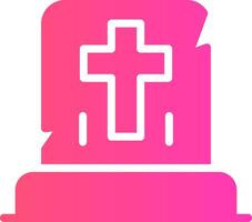 Gravestone Creative Icon Design vector