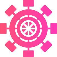 glyph Gradient Design vector