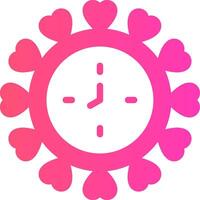 Wall Clock Creative Icon Design vector