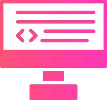 diseño de icono creativo de codificación vector