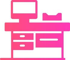 Work Table Creative Icon Design vector