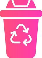 Recycling Bin Creative Icon Design vector