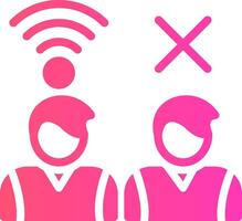 Digital Divide Creative Icon Design vector