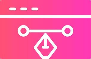 glyph Gradient Design vector