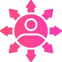 glyph Gradient Design vector