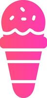 Ice Cream Cone Creative Icon Design vector