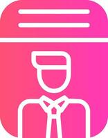 glyph Gradient Design vector