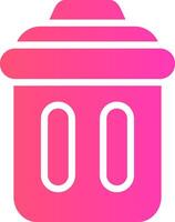 Trash Bin Creative Icon Design vector