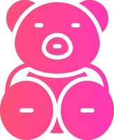 Teddy Bear Creative Icon Design vector