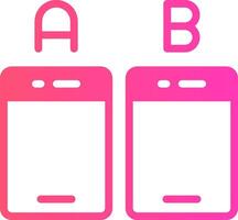 Ab Testing Creative Icon Design vector