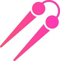 Knitting Needles Creative Icon Design vector