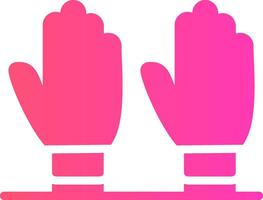 Exam Gloves Creative Icon Design vector