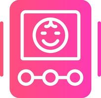 Baby Monitor Creative Icon Design vector