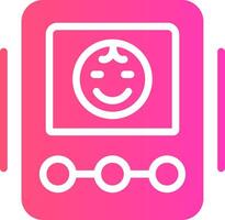 Baby Monitor Creative Icon Design vector