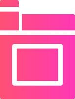 glyph Gradient Design vector