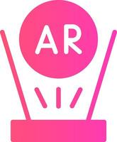 Augmented Reality Creative Icon Design vector
