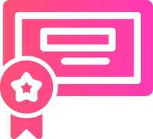 diseño de icono creativo de certificación vector