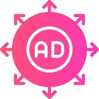 Advertising Submission Creative Icon Design vector