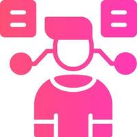 User Predictions Creative Icon Design vector