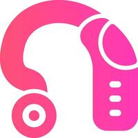 Hearing Aid Creative Icon Design vector