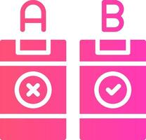 AB Testing Creative Icon Design vector