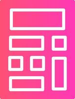 glyph Gradient Design vector