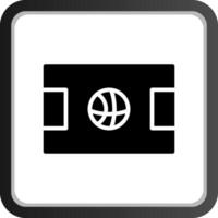 diseño de icono creativo de cancha de baloncesto vector