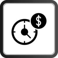 hora es dinero creativo icono diseño vector