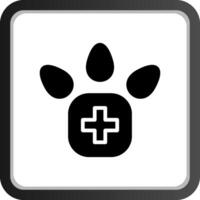 diseño de icono creativo de pie veterinario vector