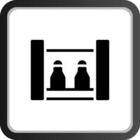 Bottle Rack Creative Icon Design vector